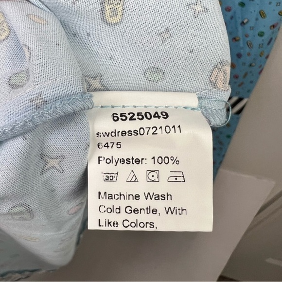 SHEIN X Dash of Pep Plus Allover Pill Print Shirt Blue Dress Womens size medium - Picture 10 of 10